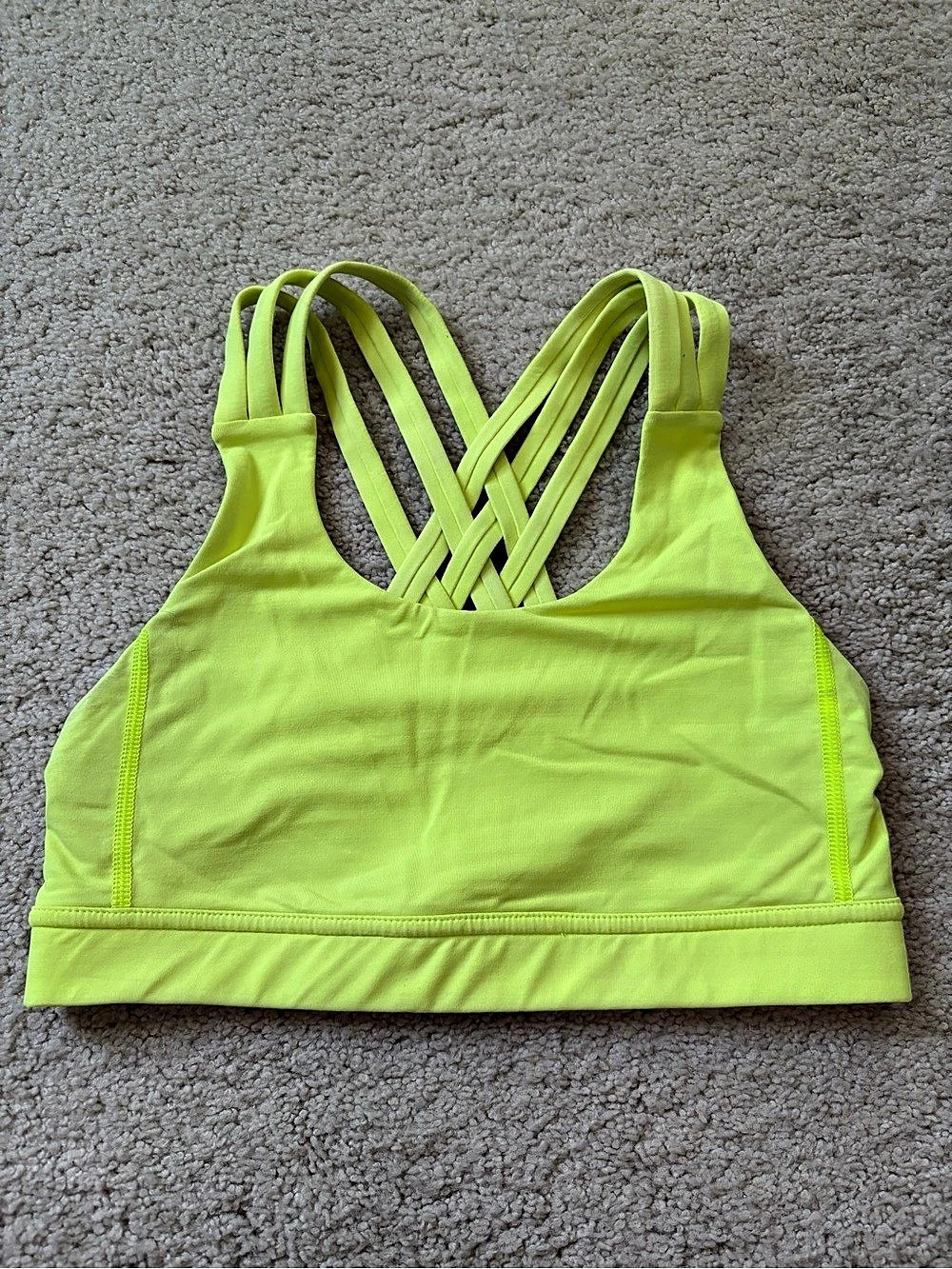 lululemon Free to Be Wild Bra Sports Bra in Yellow / Green